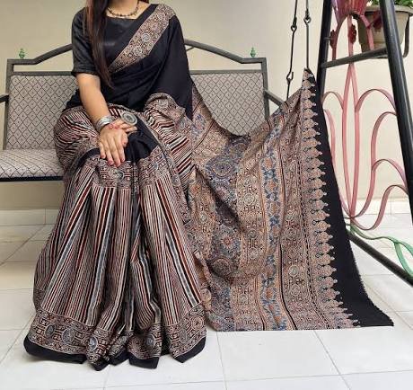 Ajrakh Sarees